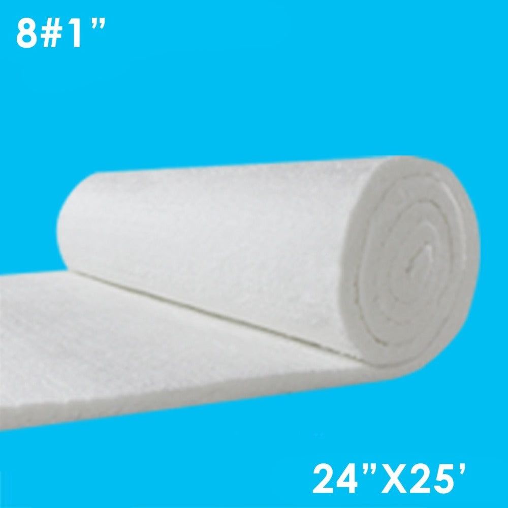 8 Lb. Ceramic Wool Insulation Blanket Foil Faced 25’ Rolls